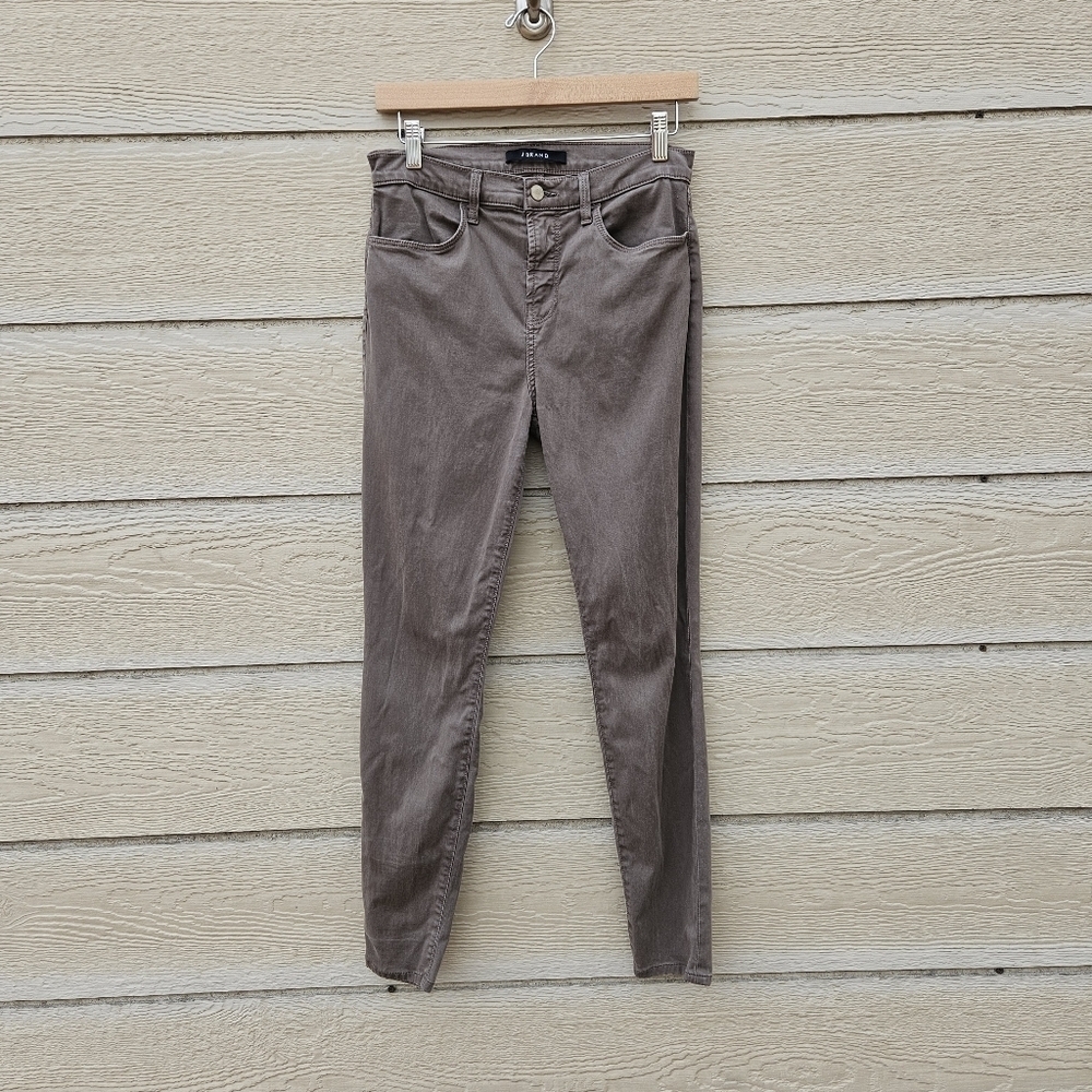 J Brand Maria high rise skinny pants in Trooper olive brown size 30 small flaw